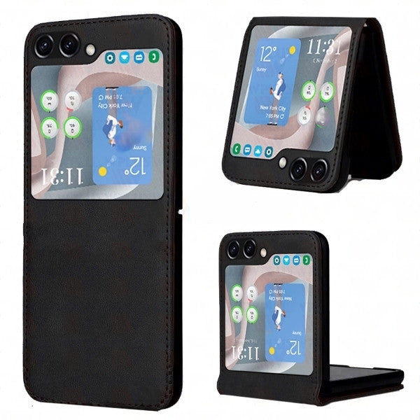 Slim Fitted PU Leather Case Cover for Samsung Galaxy Z Flip 5 Slim Fitted PU Leather Case Cover for Samsung Galaxy Z Flip 5
